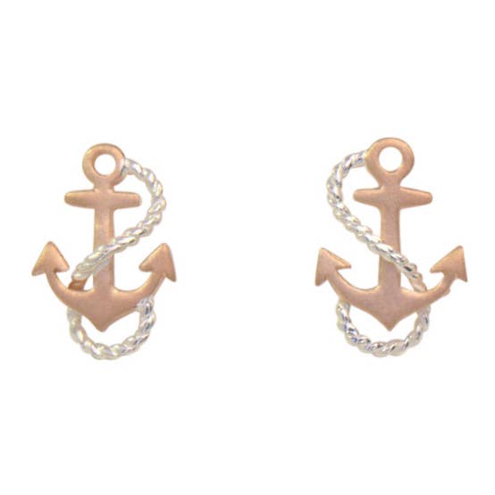 Anchor Stud Earrings