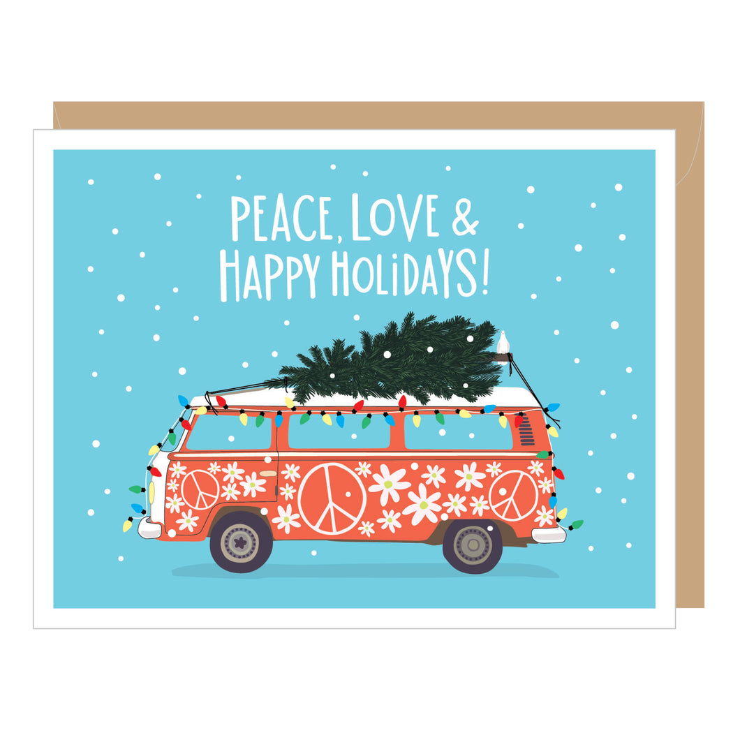 Apartment 2 Cards - VW Peace Love Holiday Card