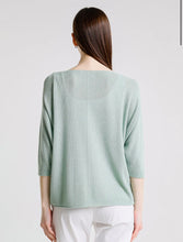 Brielle Sparkle 3/4 Sleeve V-Neck Top