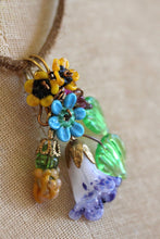 Bright Glass Bouquet Necklace