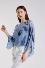 Sofita Feather Cropped Silk Kaftan