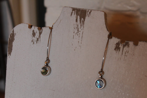 Abalone Hook Earrings