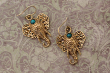 Elephant Brass Earrings