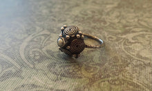 Vintage Swirls Pearl Ring