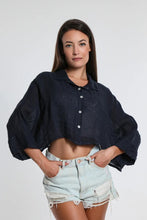 Deona Gauze Linen Crop Top