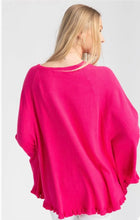 Talia Ruffled Hem Poncho