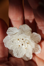 Large Flower Pearl Studs