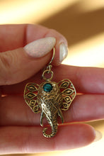 Elephant Brass Earrings