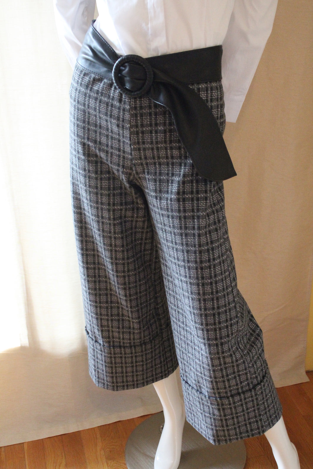 Black Plaid Pants