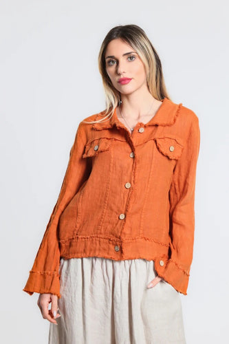 Jill Linen 'Jeans' Jacket
