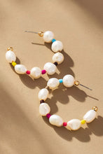 Summer Pearl Hoops