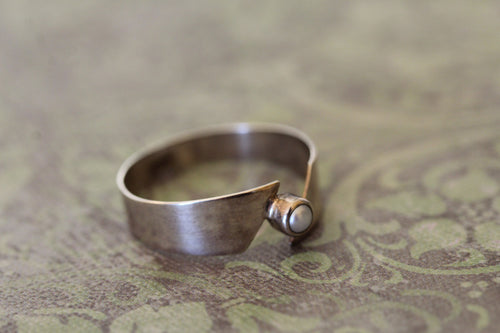 Sterling Silver Pearl Ring