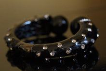 Black Crystals Bangle Bracelet