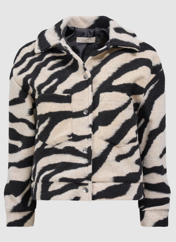 Zebra Cropped Jacket