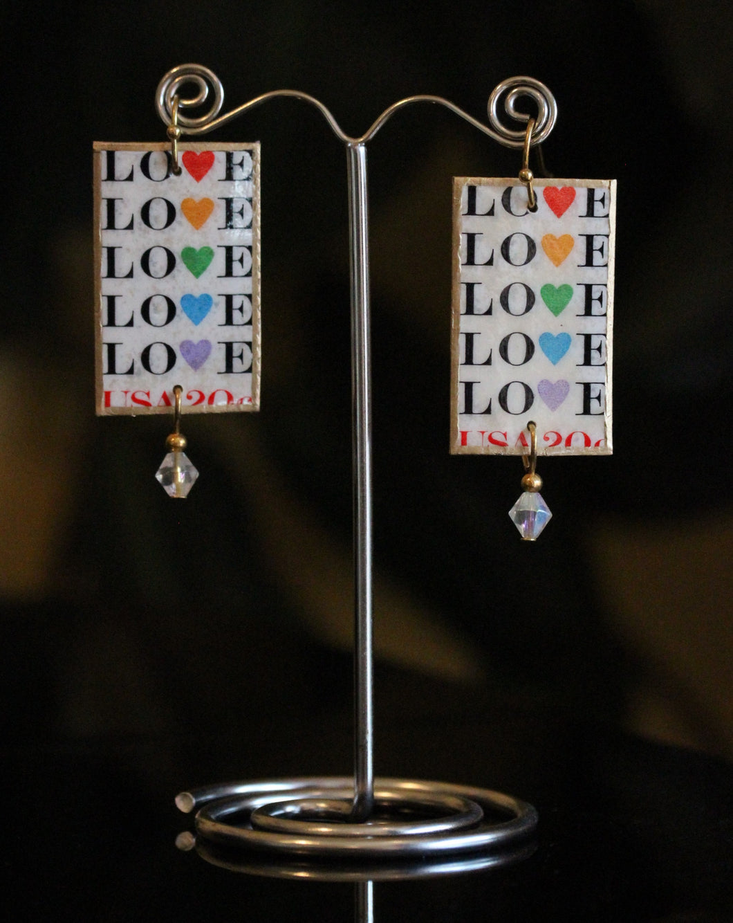 Love Stamp Earrings