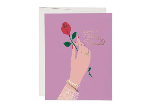 Red Cap Cards - Engagement Rose