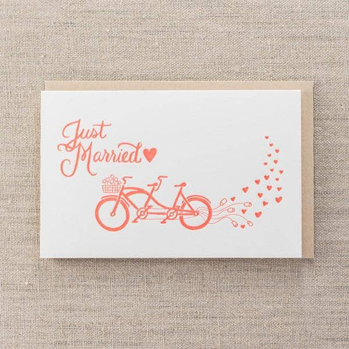 Pike Street Press - Just Married Bikes Greeting Card