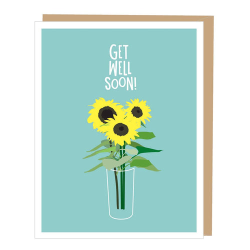 Sunflowers Get Well Card