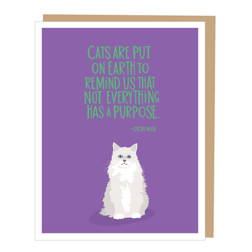 Oscar Wilde Cat Quote Card