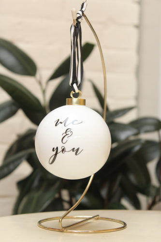 You & Me / Me & You Ornament Set