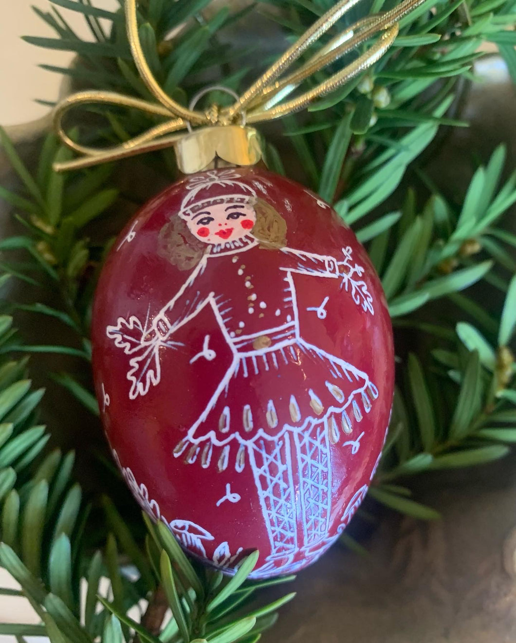 Fall Fairy Egg Ornament