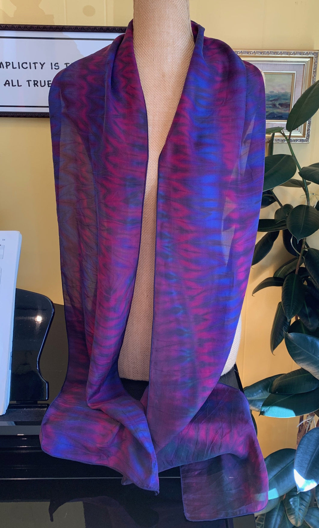 Carter Smith Purple Rain Shibori Scarf