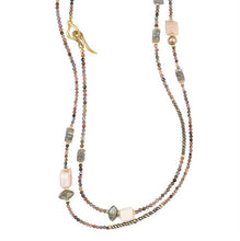 Ruby Mantra Pearl Necklace
